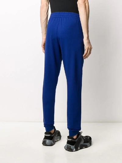 Shop Z Zegna Elasticated Waist Trousers In Blue