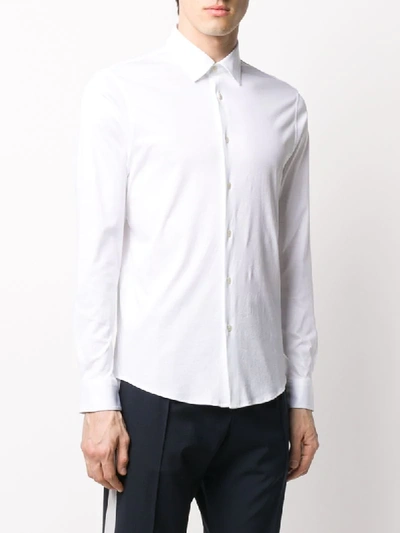 Shop Z Zegna Slim Fit Shirt In White