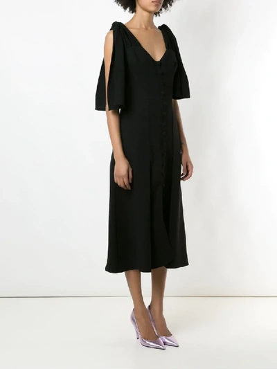 Shop Andrea Bogosian Rabban Couture V-neck Dress In Black