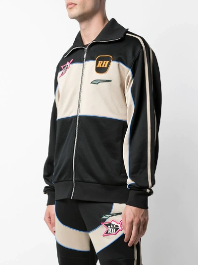 Shop Puma X Rhude Logo Embroidered Track Jacket In Black