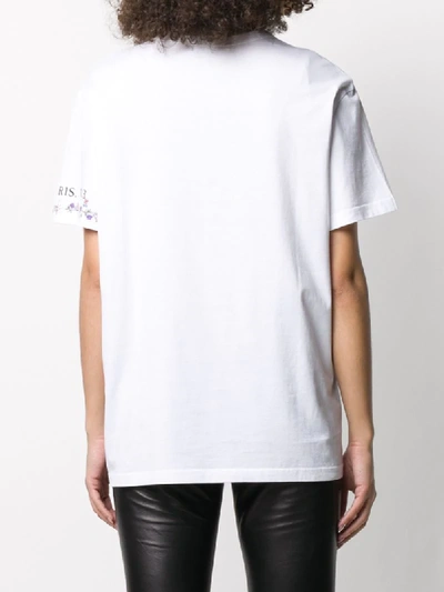 Shop Givenchy Postcard Print Cotton T-shirt In White