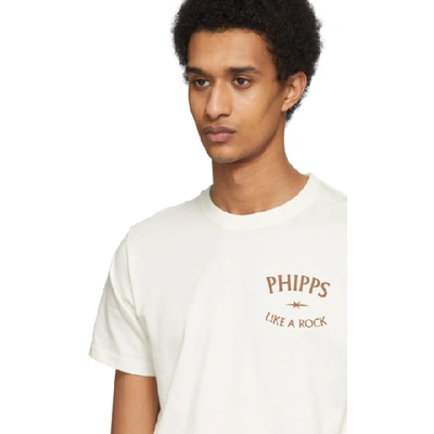 Shop Phipps Off-white Like A Rock T-shirt