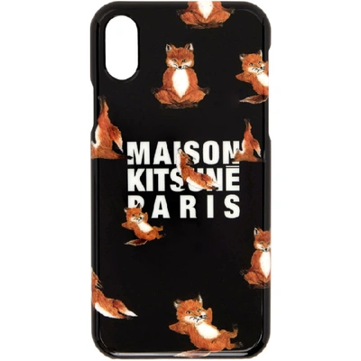 MAISON KITSUNE 黑色 YOGA FOX IPHONE X 手机壳