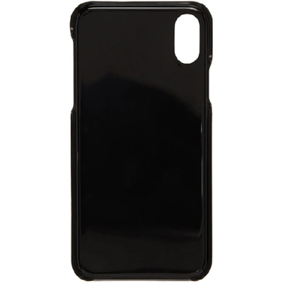 Shop Maison Kitsuné Maison Kitsune Black Yoga Fox Iphone X Case In Bk Black