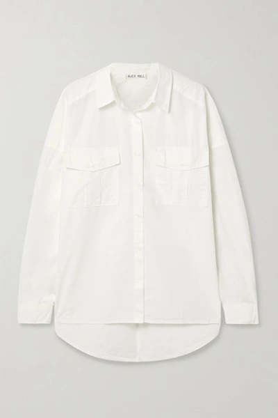 Shop Alex Mill Keeper Cotton-poplin Shirt In White
