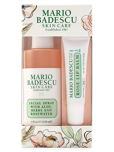 Shop Mario Badescu Limited Edition Rose Lip & Mist Duo