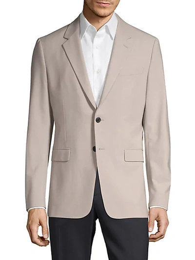 Shop Theory Men's Chambers Stretch-wool Blazer In Light Oyster