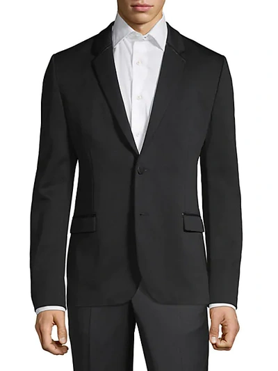 Shop Hugo Men's Arlido Slim-fit Single-breasted Jacket In Black
