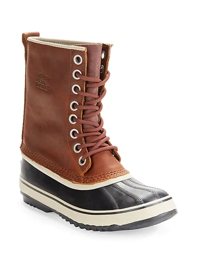 Shop Sorel Waterproof Duck Boots In Brown