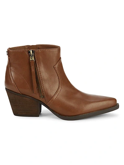 Shop Circus By Sam Edelman Whistler Textured Booties In Deep Saddle