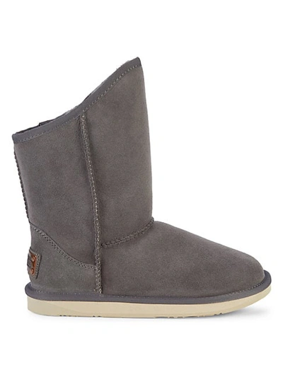 Shop Australia Luxe Collective Cosy Short Sheepskin Boots In Heather Grey