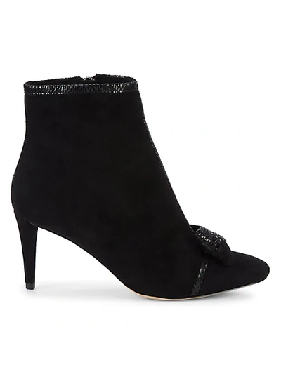 Shop Karl Lagerfeld Mona Stiletto Booties In Black