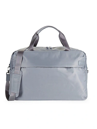 Shop Lipault Logo Garment Bag In Pearl Grey