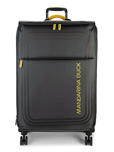 Shop Mandarina Duck 31-inch Trolley Suitcase In Steel