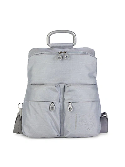 Shop Mandarina Duck Textured Backpack In Ash