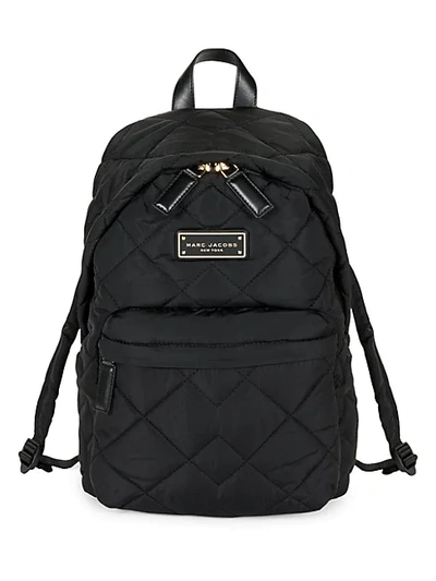 Shop Marc Jacobs Women's Quilted Nylon Backpack In Black