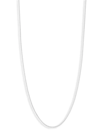Shop Saks Fifth Avenue Adjustable 14k White Gold Chain Necklace