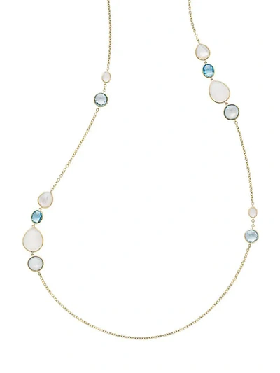 Shop Ippolita 18k Rock Candy Gelato 18k Gold & Multi-stone Station Necklace