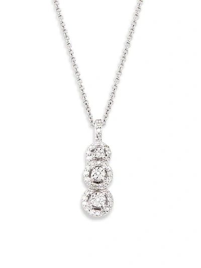 Shop Saks Fifth Avenue 14k White Gold Diamond Pendant Necklace