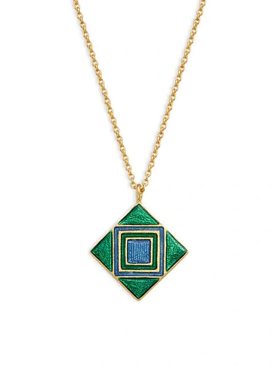 Shop Legend Amrapali Holi 18k Gold Geometric Pendant Necklace