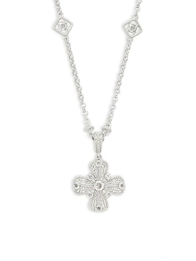 Shop Judith Ripka Sterling Silver & White Topaz Pendant Necklace