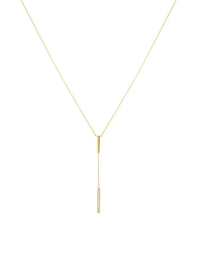 Shop Saks Fifth Avenue 14k Yellow Gold & Diamond Lariat Necklace