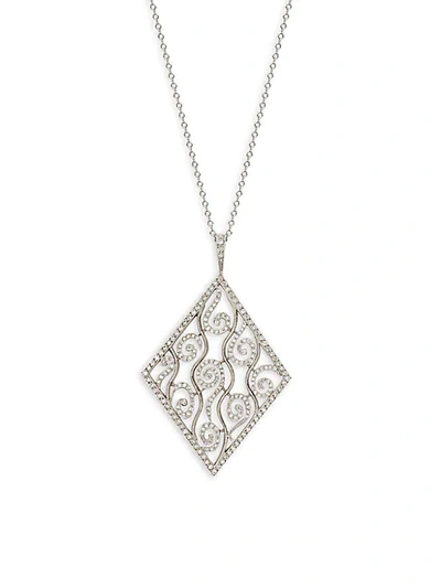 Shop Cathy Waterman Vintage Platinum & Diamond Pendant Necklace