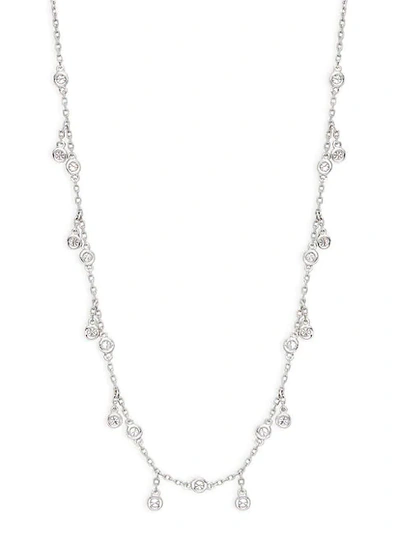 Shop Saks Fifth Avenue 14k White Gold & Diamond Charm Necklace