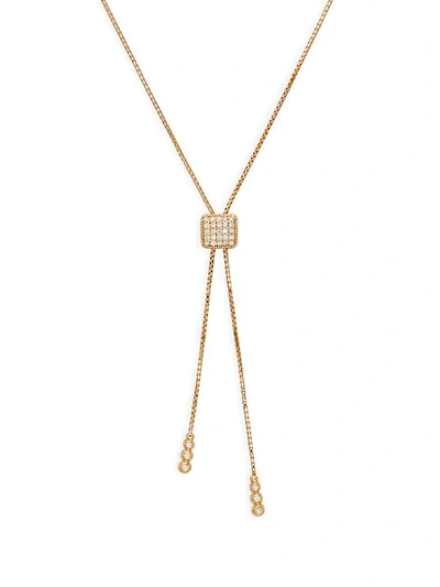 Shop Saks Fifth Avenue 14k Yellow Gold & White Diamond Necklace