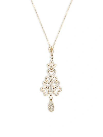 Shop Nephora 14k Yellow Gold & Diamond Pendant Necklace