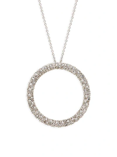 Shop Adriana Orsini Rhodium-plated & Crystal Pendant Necklace