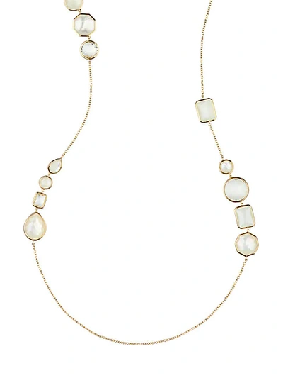 Shop Ippolita Rock Candy&reg; Flirt 18k Multi-stone & Yellow Gold Hero Necklace