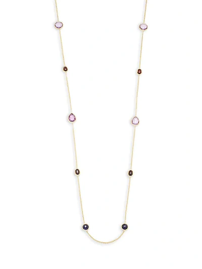 Shop Ippolita Rock Candy 18k Yellow Gold Multistone Necklace