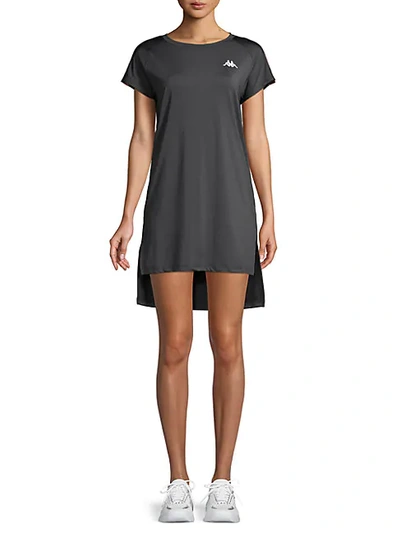Kappa High-low T-shirt Dress In Black | ModeSens