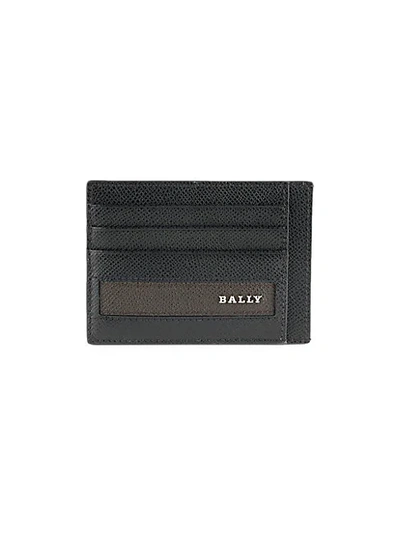 Shop Bally Men's Lortyn Leather Card Case In Black