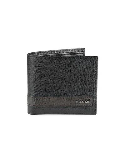 Shop Bally Men's Lollten Bifold Leather Wallet In Black