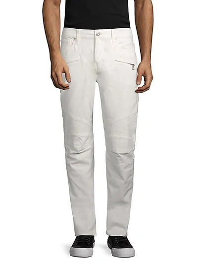 Shop Hudson Blinder Biker Skinny Jeans In Off White