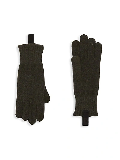 Shop Ugg Wool-blend Touchscreen Gloves In Latte