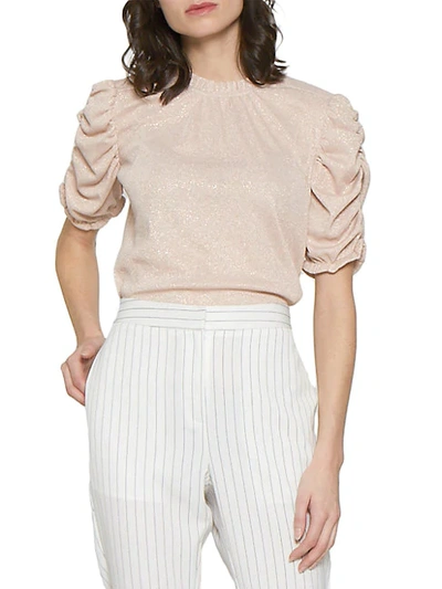 Shop Walter Baker Women's Snyder Draped Top In Rose Spark