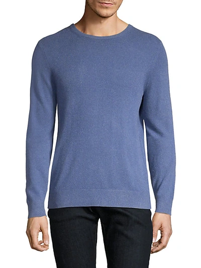 Shop Amicale Men's Cashmere Crewneck Sweater In Light Grey