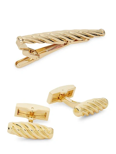 Shop Hickey Freeman 3-piece Cufflinks & Tie Bar Set