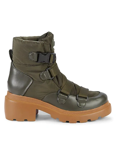 Kendall + Kylie Riley Buckle Combat Boots In Military Green | ModeSens