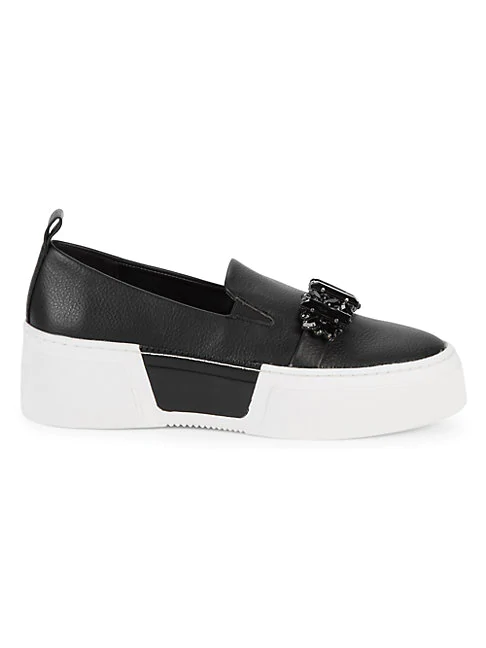 karl lagerfeld embellished sneakers