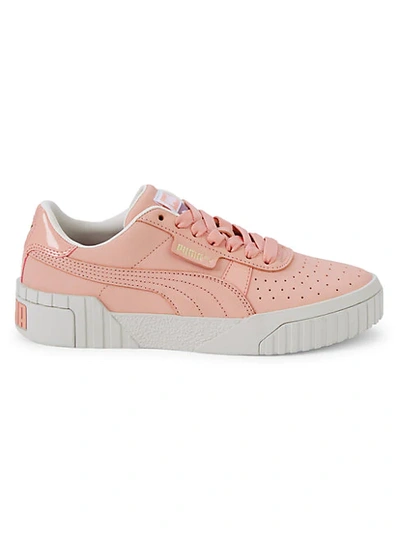 Shop Puma Cali Nubuck Sneakers In Pink