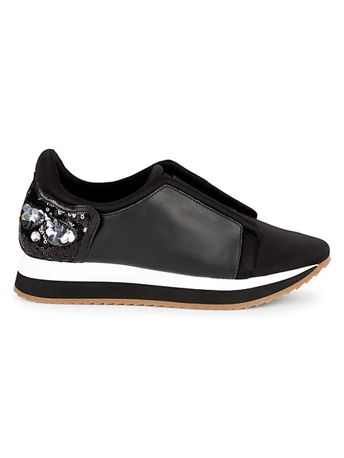 karl lagerfeld embellished sneakers
