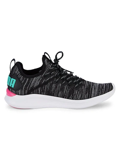 Shop Puma Women's Ignite Flash Evoknit Sneakers In Black