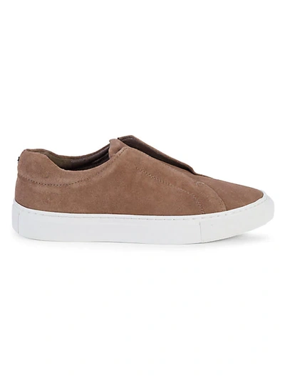 Shop J/slides Luv Suede Slip-on Sneakers In Taupe