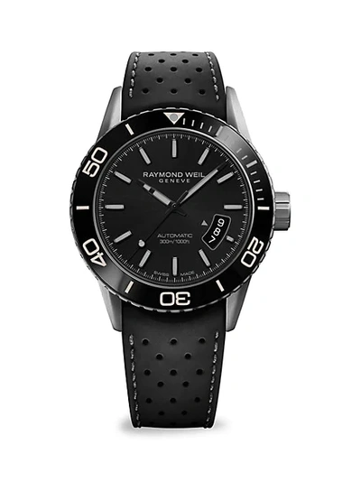 Shop Raymond Weil Freelancer Stainless Steel & Rubber-strap Watch