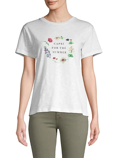 Shop Charlie Holiday Capri For The Summer T-shirt In White