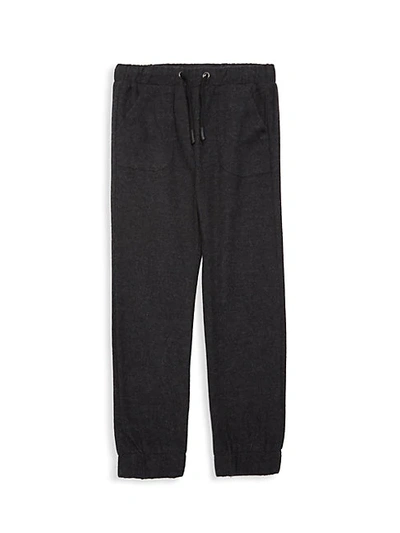 Shop Andy & Evan Little Boy's Cotton Jogger Pants In Black